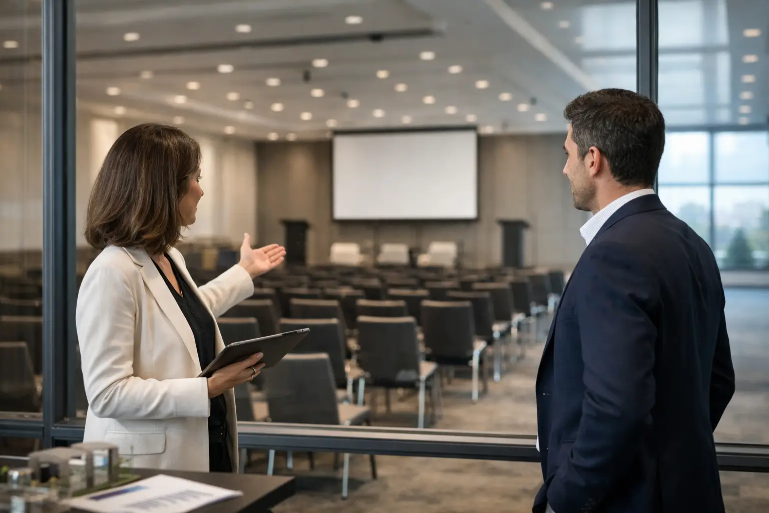 Cómo elegir un espacio para conferencia empresarial
