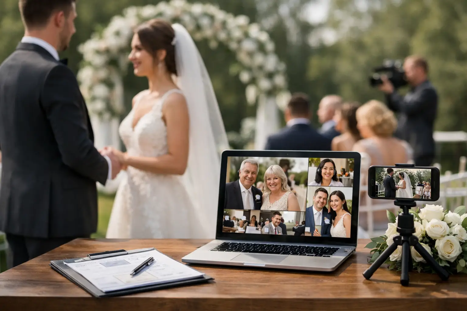 Qué necesita una boda híbrida bien organizada Qué necesita una boda híbrida bien organizada