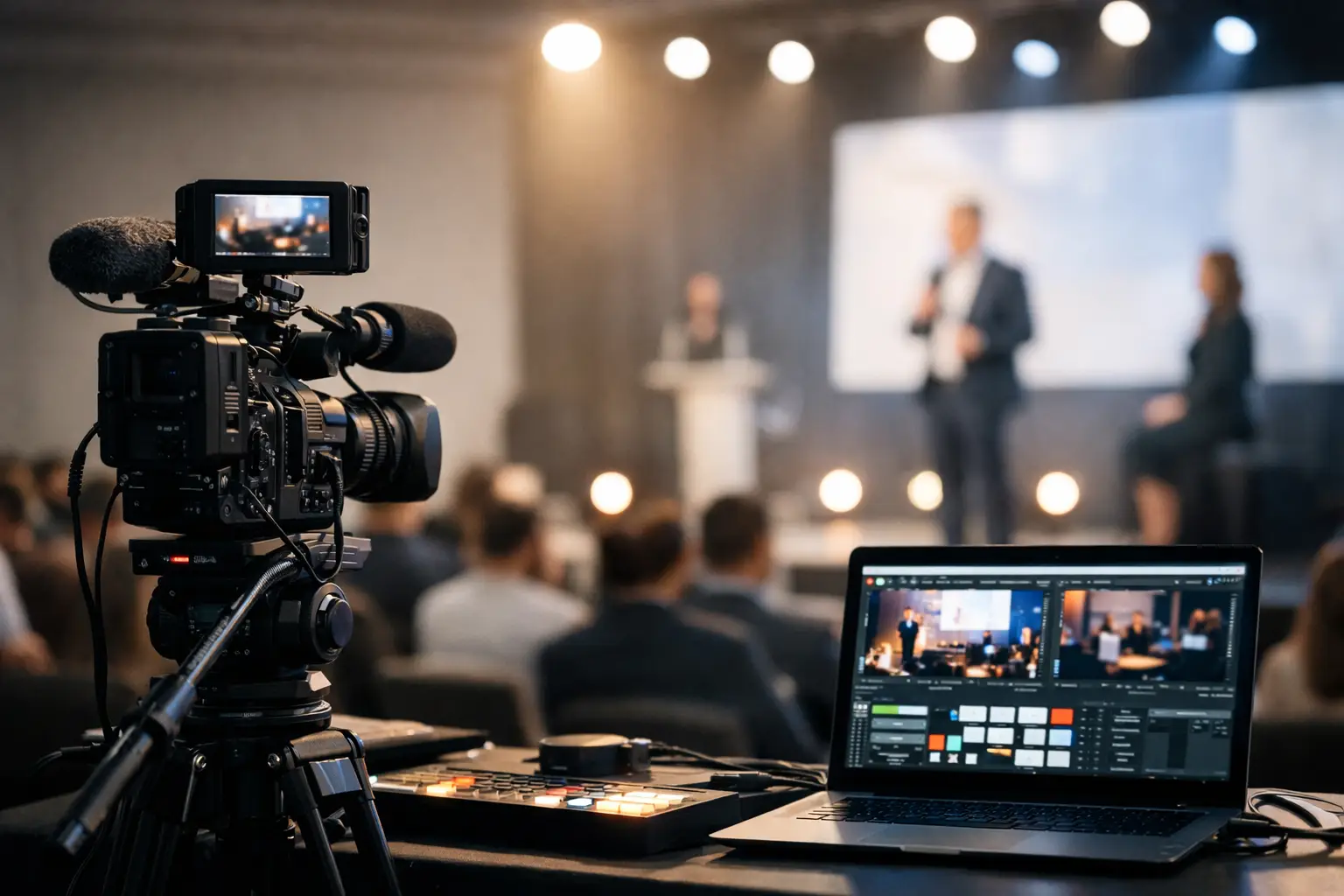 Transmisión en vivo para eventos bien diseñada
